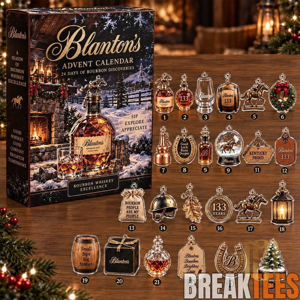 Blanton's Bourbon Whiskey Advent Calendar Christmas Holiday Countdown