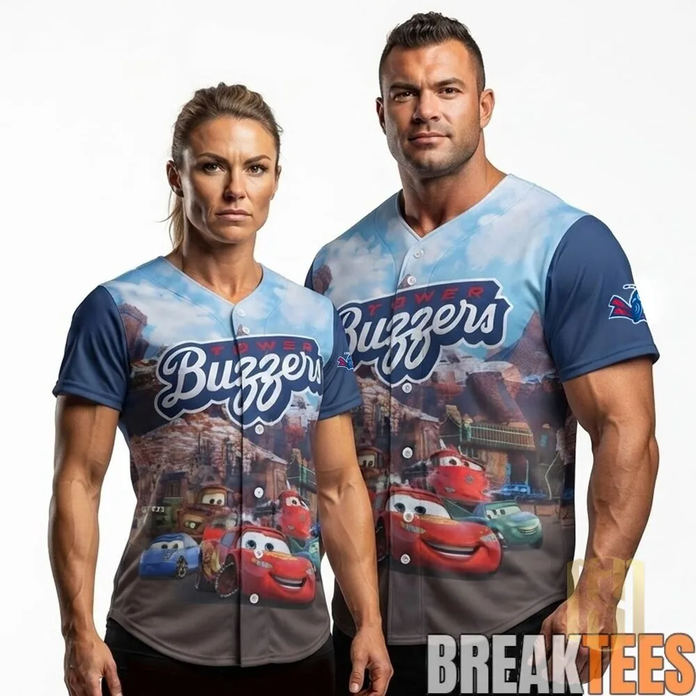 Cars Lightning McQueen and Mater Tower Buzzers Baseball Jersey
