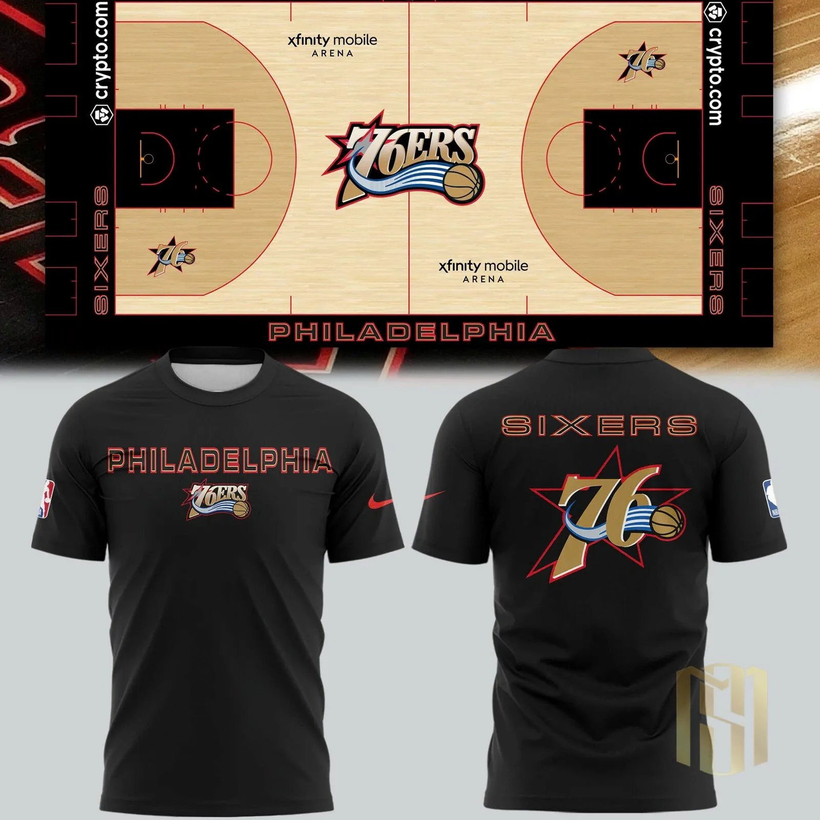 Philadelphia 76ers Basketball Team Fan Apparel T-Shirt