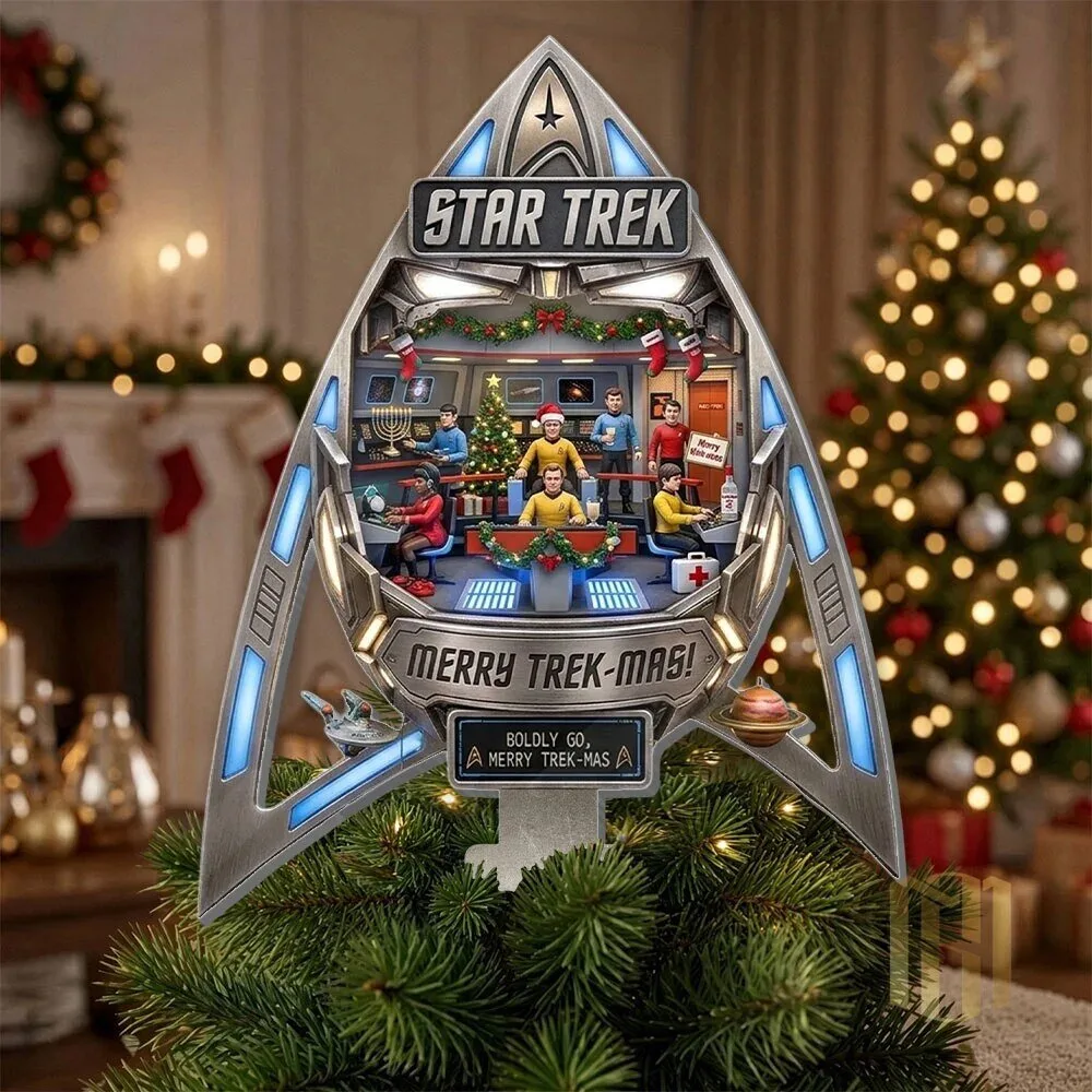 Star Trek Christmas Tree Topper Holiday Decoration