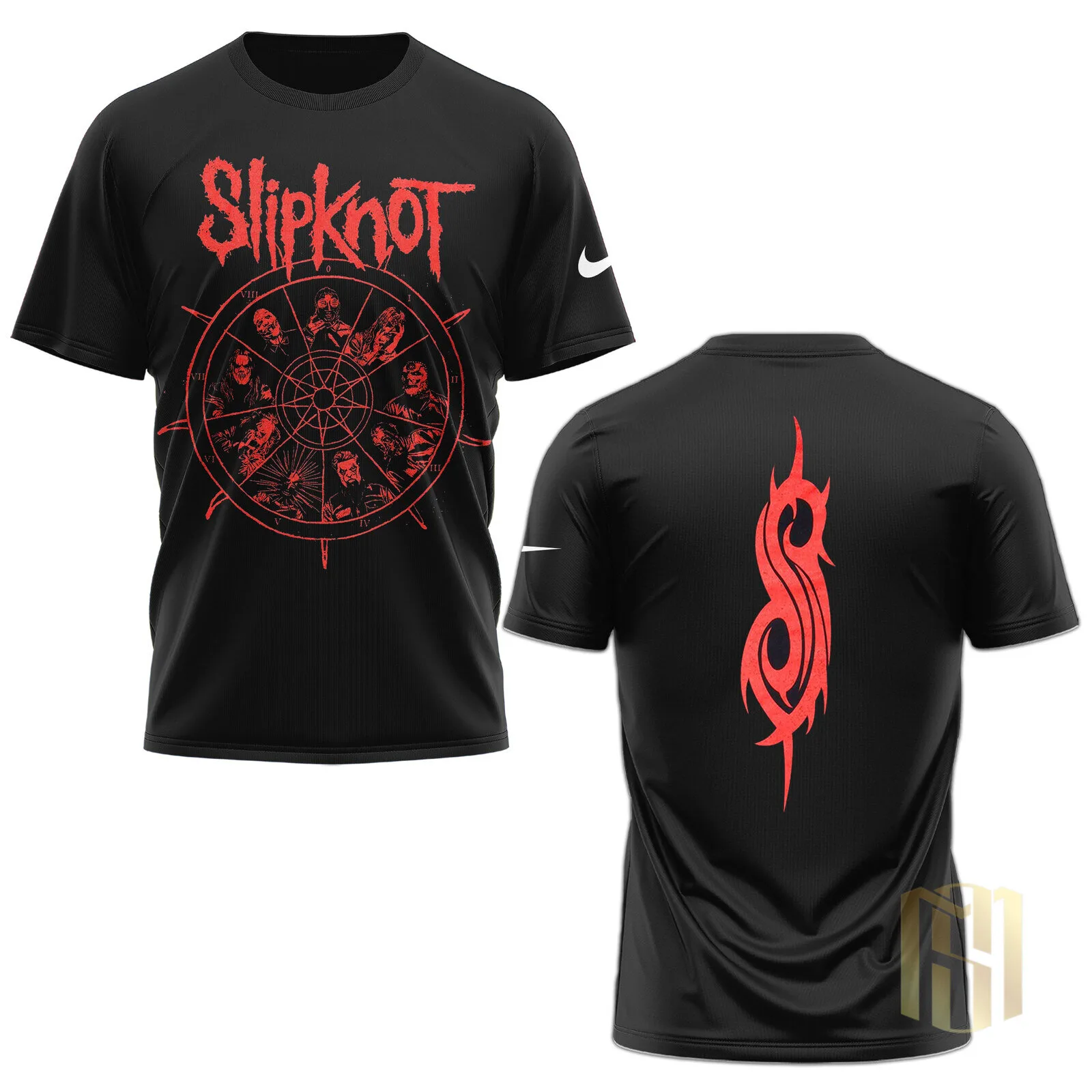 Slipknot Dark Legacy Band Graphic Black T-Shirt