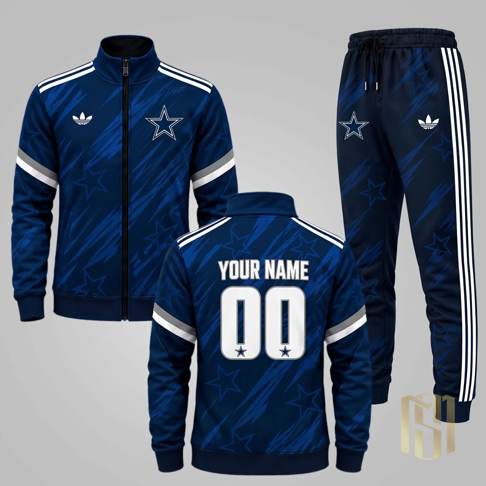 Dallas Cowboys Personalized Team Pride Jacket and Jogger Set