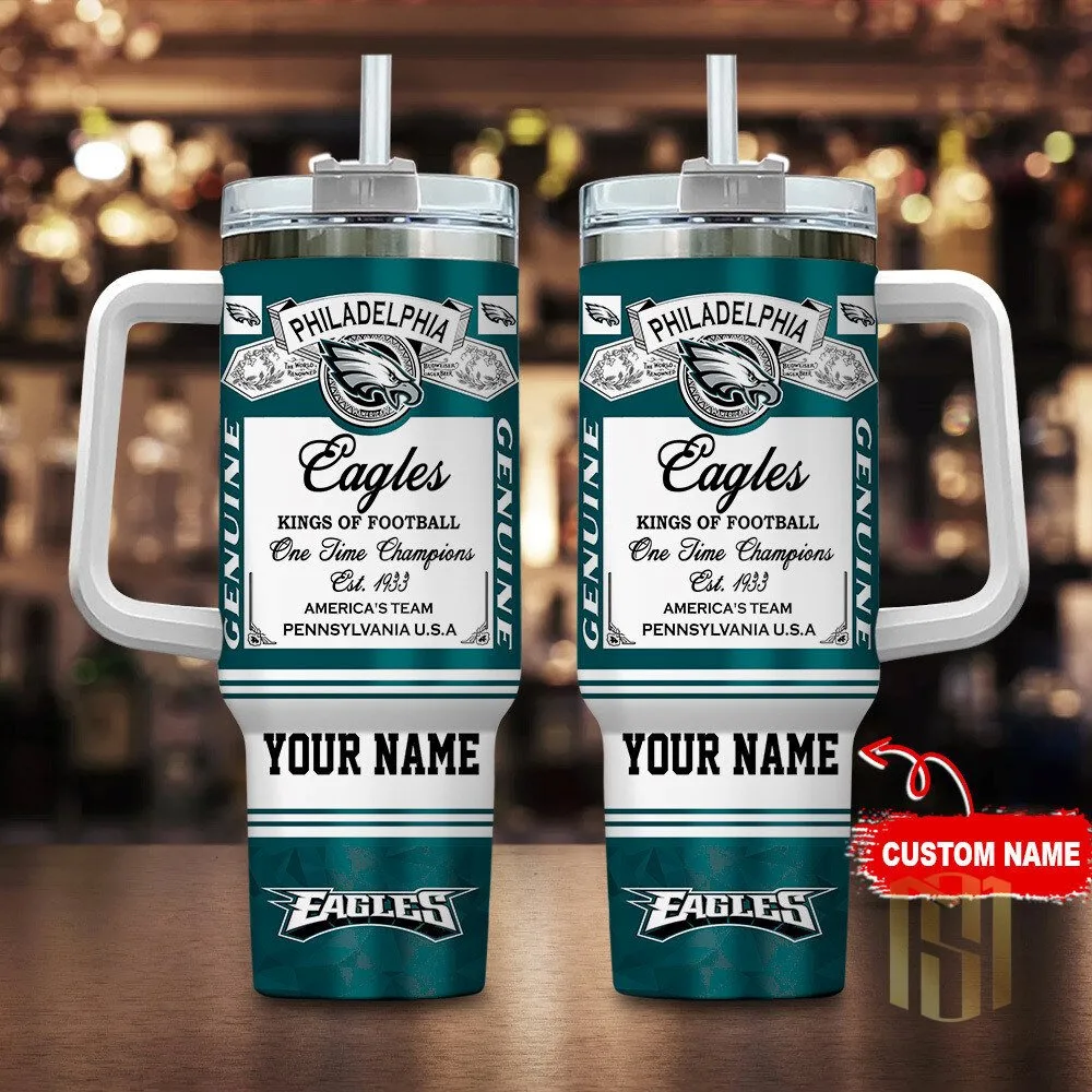 Philadelphia Football Eagles Kings of Football Personalized Tumbler