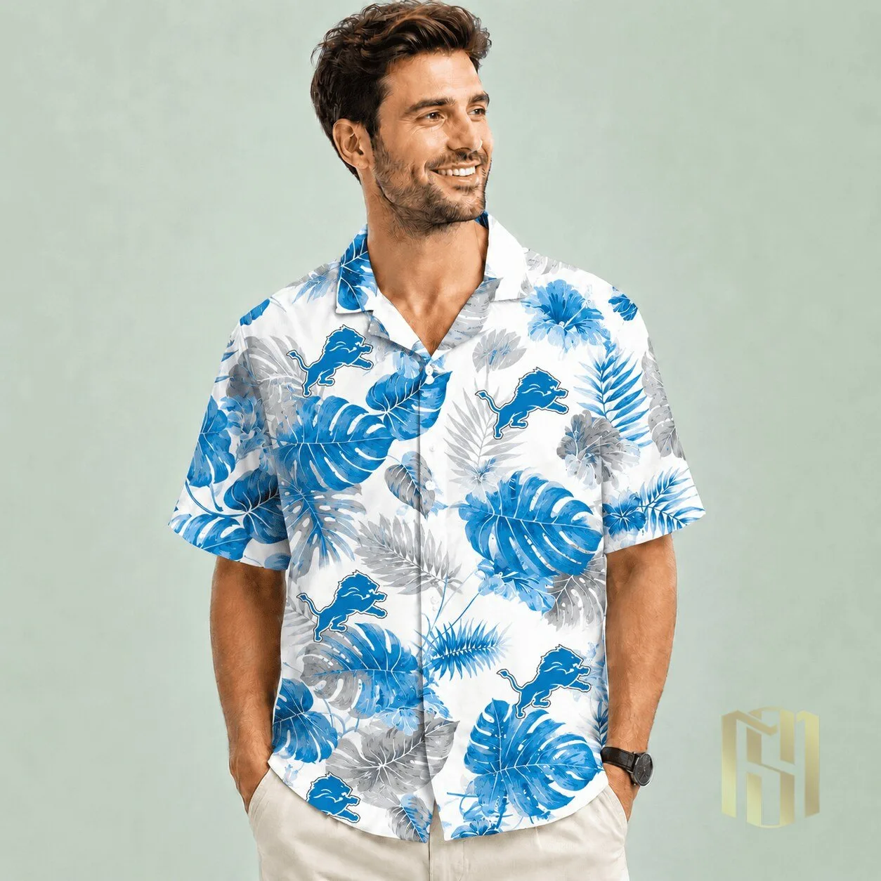 Detroit Lions Fan Tropical Hawaiian Shirt