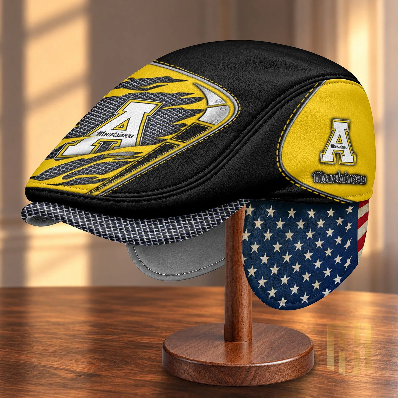 Appalachian State Mountaineers NCAA Flat Cap with Foldable Ear Flaps