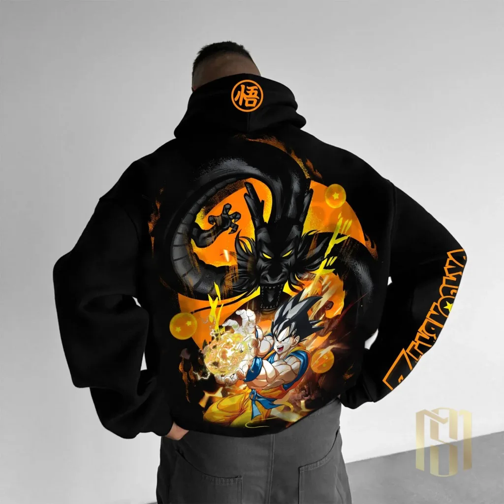Dragon Ball Z Goku Super Saiyan Shenron Anime Hoodie Dragon Ball Z Goku Super Saiyan Shenron Anime Hoodie