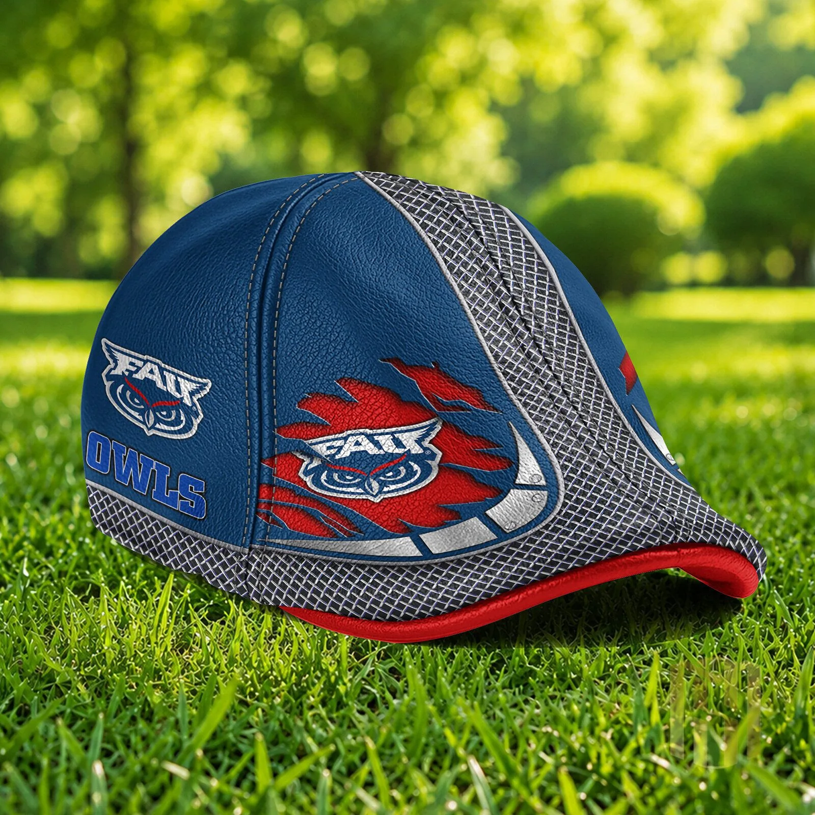 Florida Atlantic Owls NCAA Ivy League Flat Cap Hat 5 Florida Atlantic Owls NCAA Ivy League Flat Cap Hat