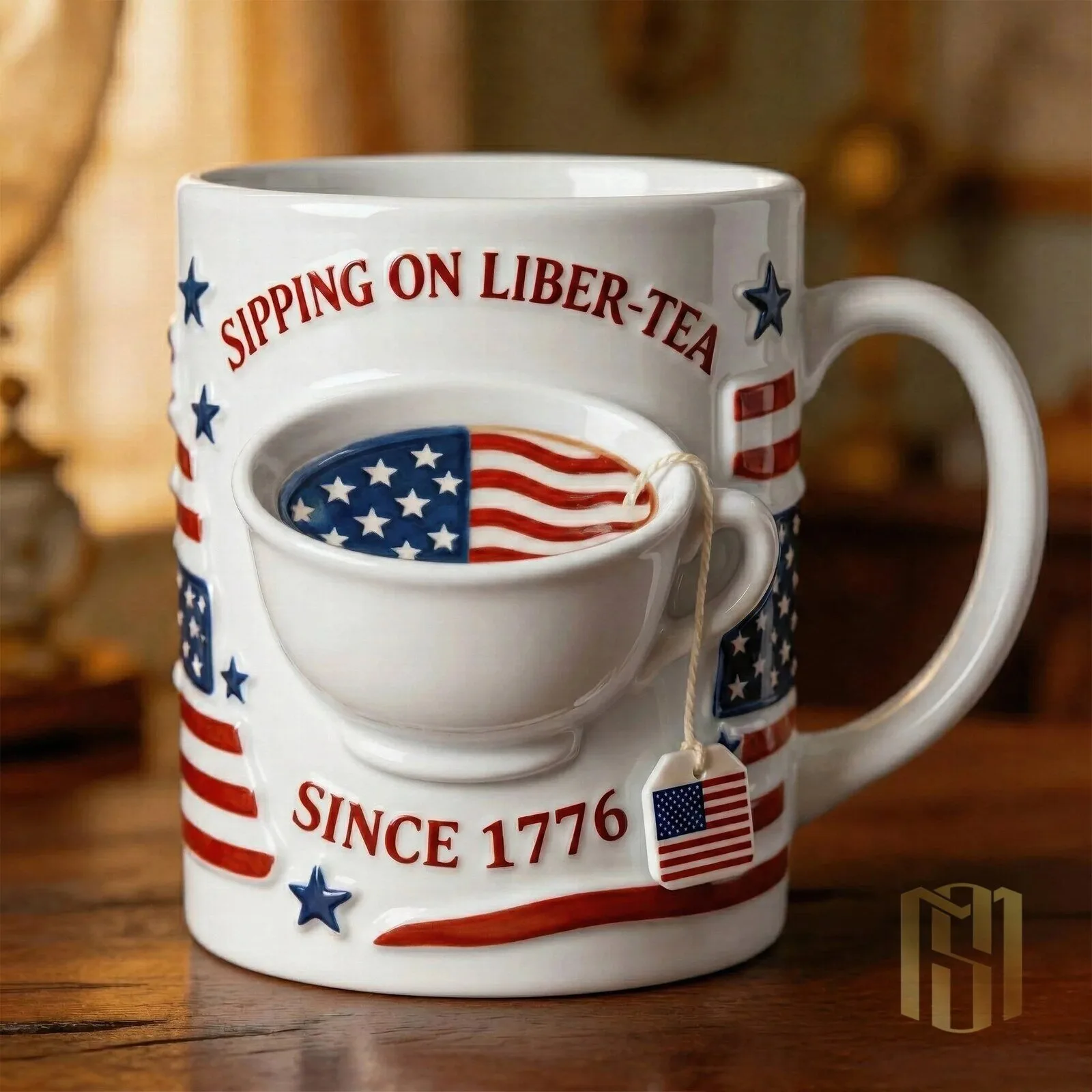 Sipping On Liber-Tea Mug Tea Lover Gift Since 1776