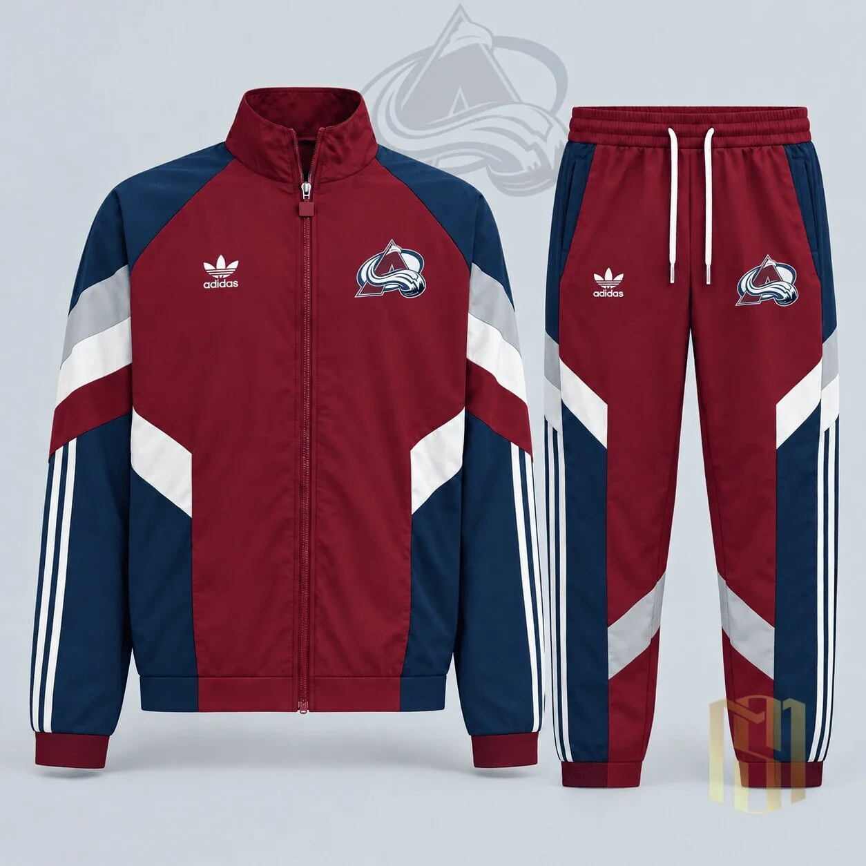 Colorado Avalanche National Hockey League Retro Panel Stripe Track Jacket