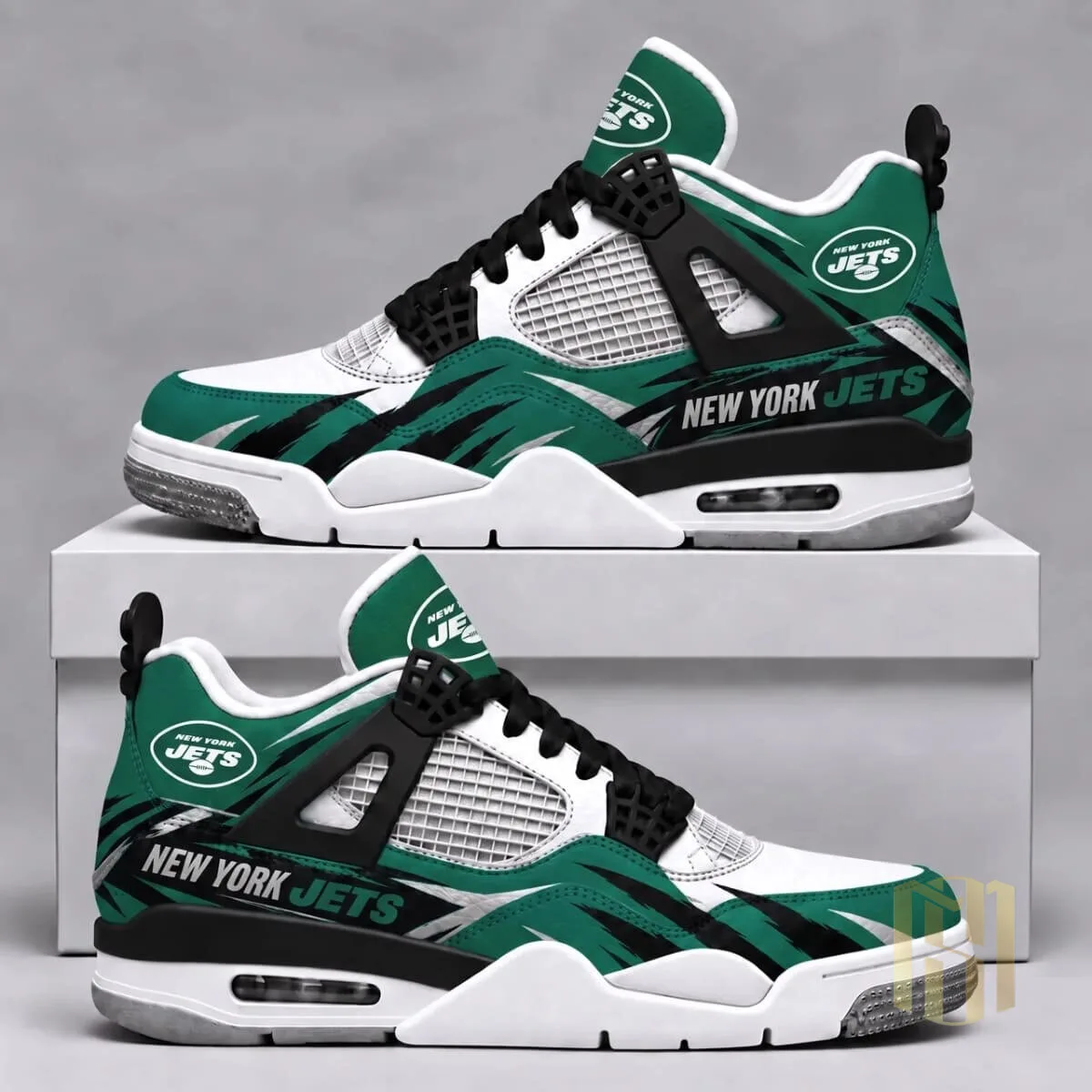 New York Jets American Football Team Logo Pattern Sneakers