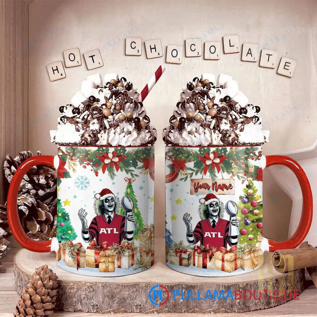 Atlanta Falcons Beetlejuice Christmas Hot Chocolate Mug