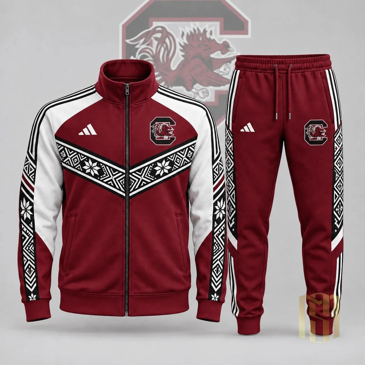 South Carolina Gamecocks Nordic Heritage Full Zip Jacket and Pants Set