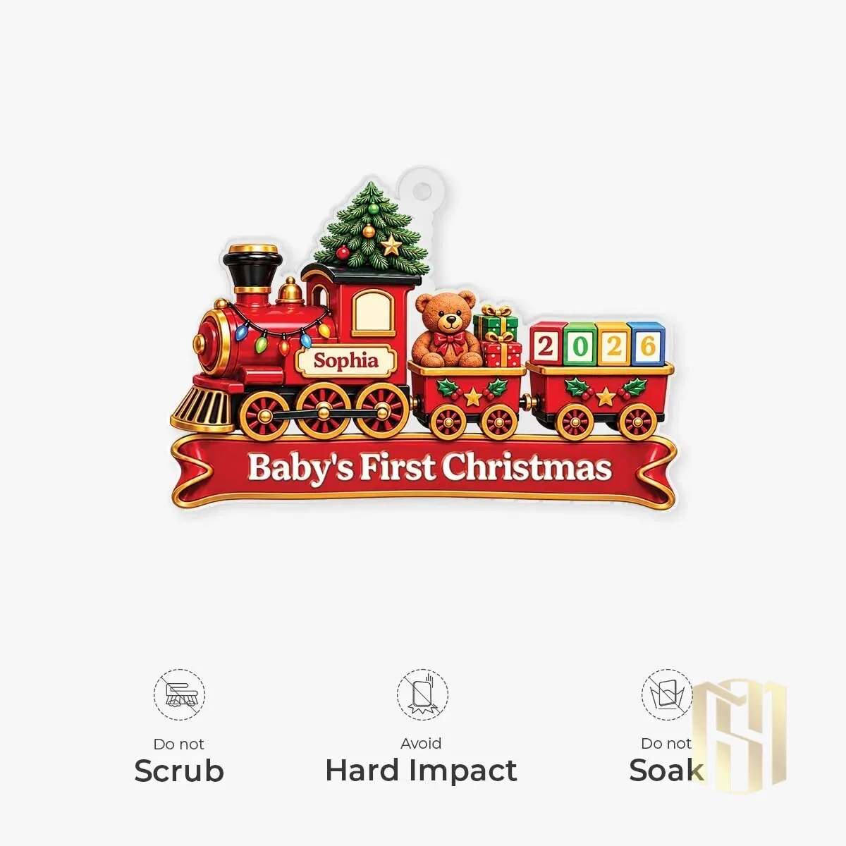 Personalized Baby's First Christmas Train Ornament 2026 10 personalized baby s first christmas train ornament 2026 gallery 4