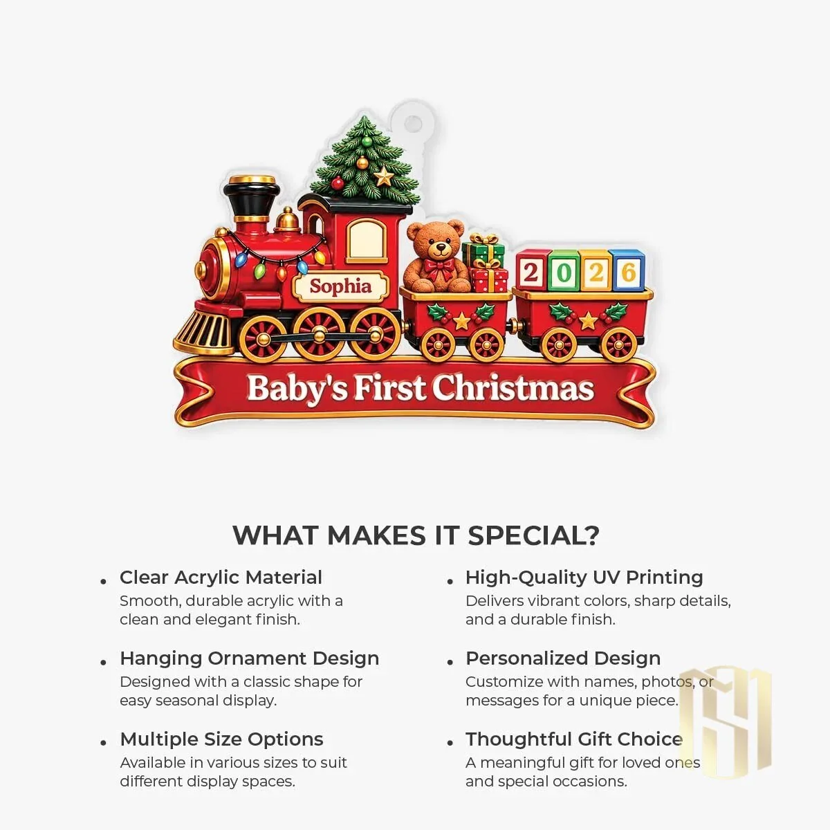 Personalized Baby's First Christmas Train Ornament 2026 11 personalized baby s first christmas train ornament 2026 gallery 5