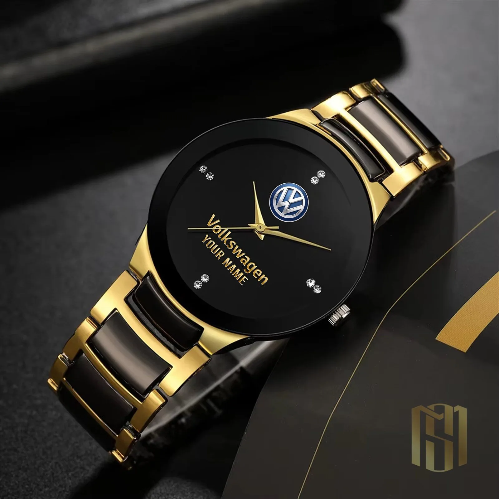 Volkswagen Custom Name Casual Fashion Design Men Quartz Watch