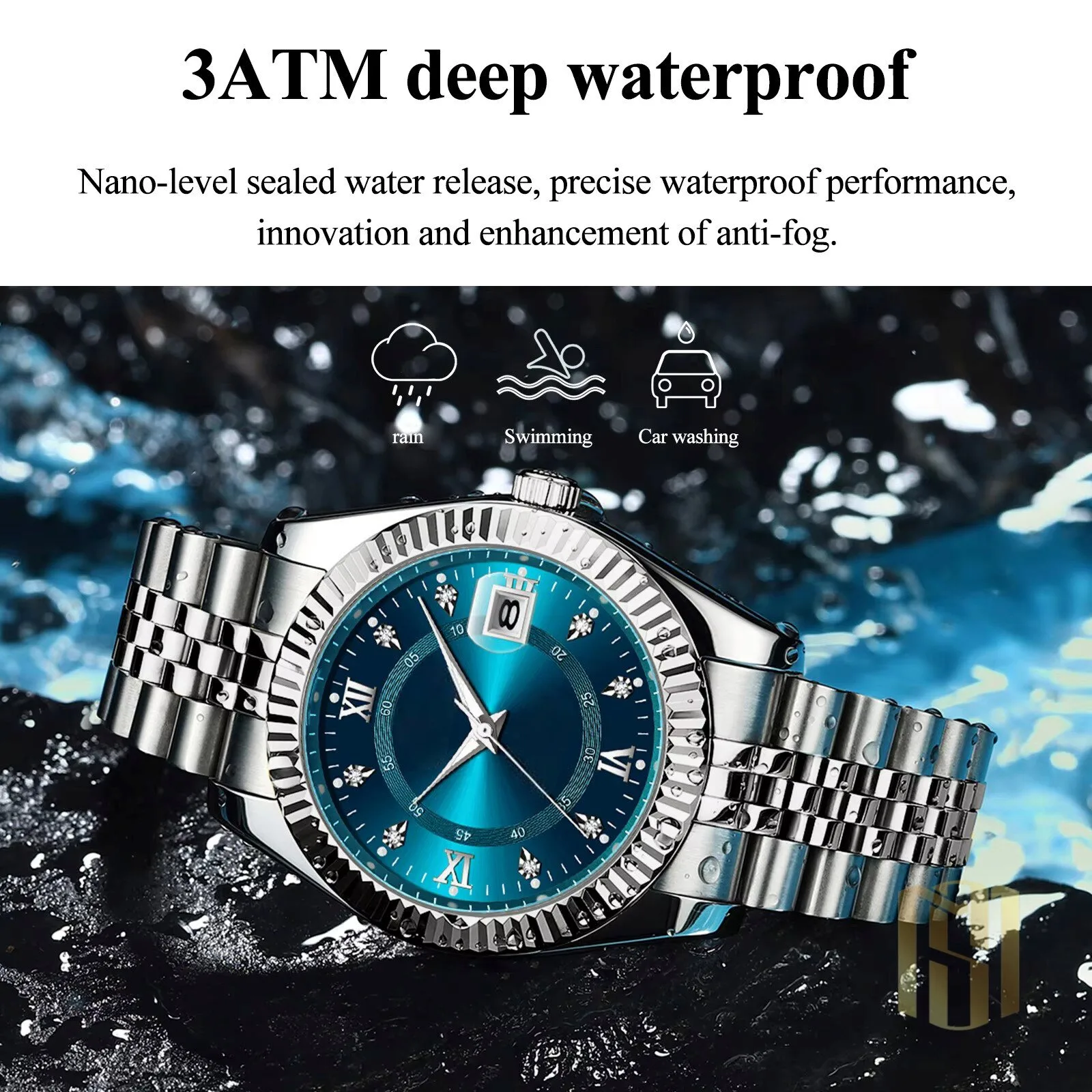 Elegant Gold and Silver Stainless Steel Watch with Custom Name for Porsche Enthusiasts 21 Elegant Gold and Silver Stainless Steel Watch with Custom Name for Porsche Enthusiasts