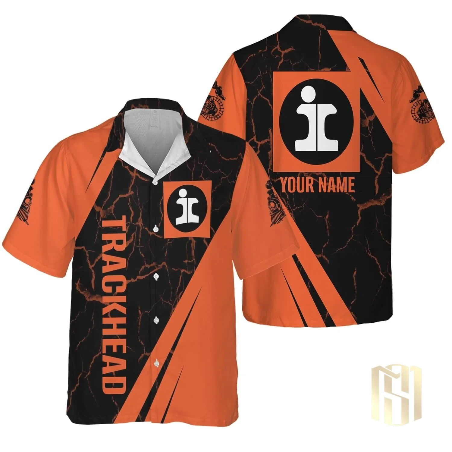Illinois Central Railroad Trackhead Personalized Hawaiian Shirt
