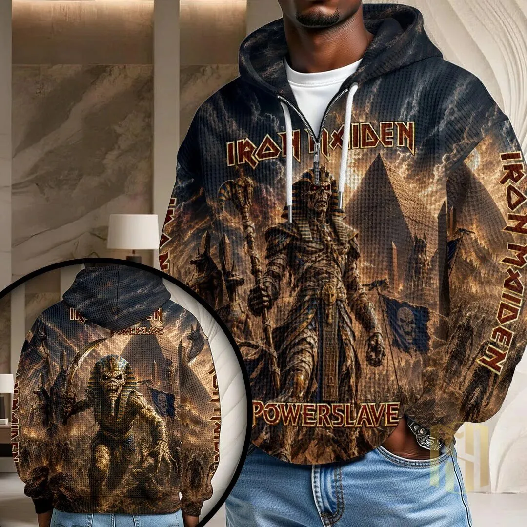 Iron Maiden Powerslave Album Cover Art Heavy Metal Band Hoodie