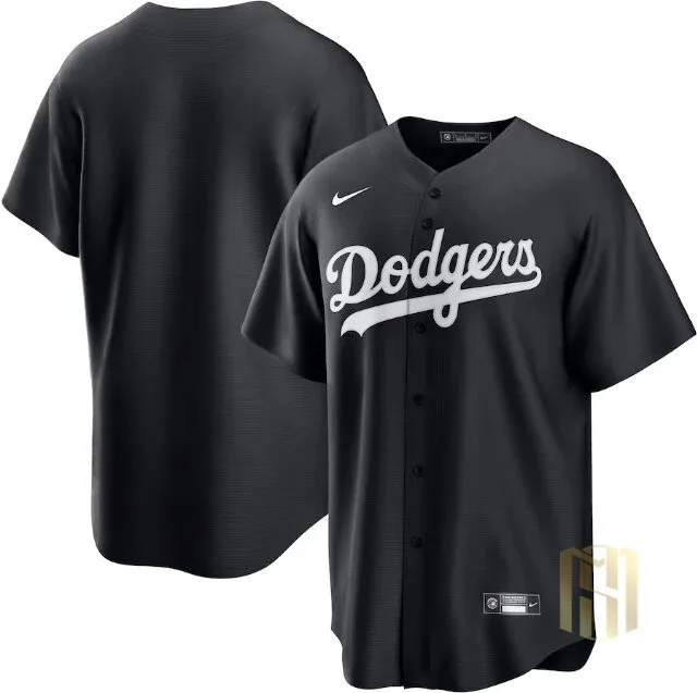Los Angeles Dodgers Black Replica Baseball Jersey