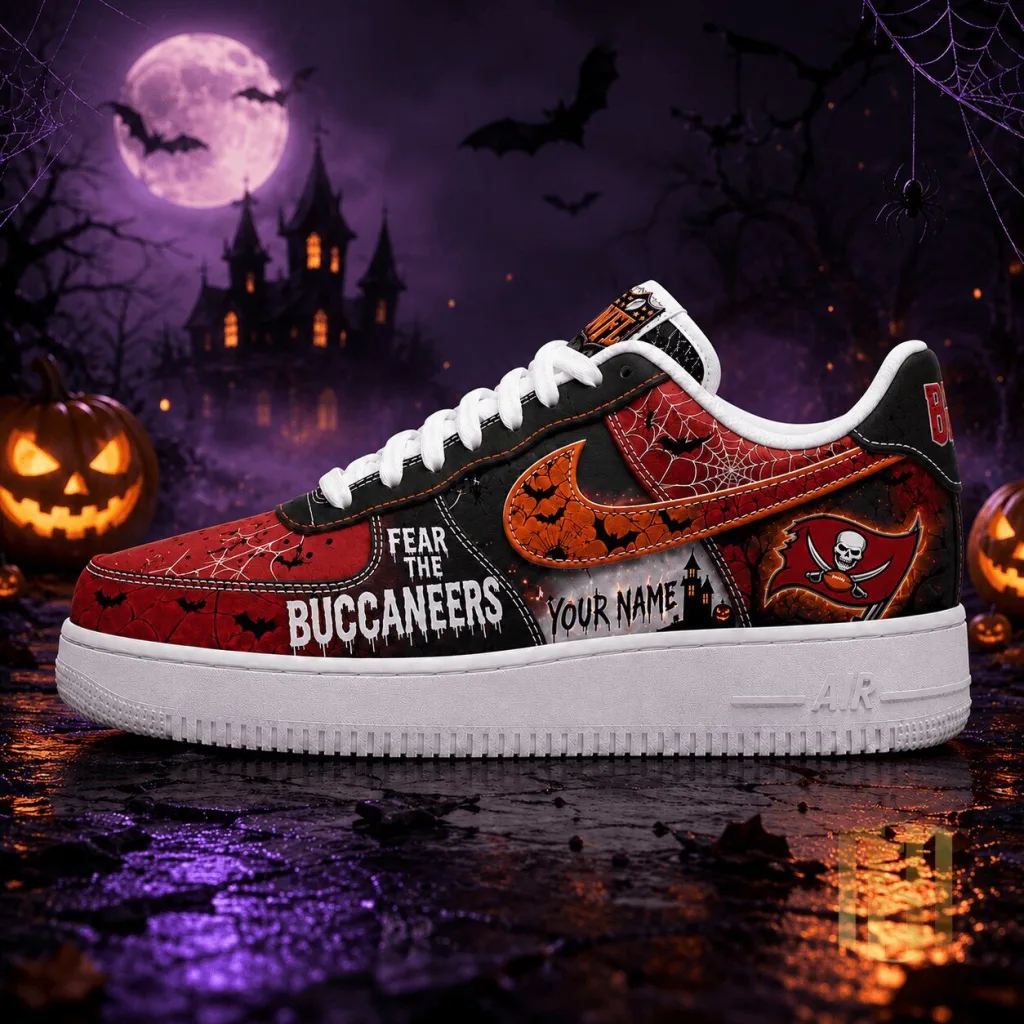 Tampa Bay Buccaneers Halloween Fear The Buccaneers Custom Name Shoes Tampa Bay Buccaneers Halloween Fear The Buccaneers Custom Name Shoes