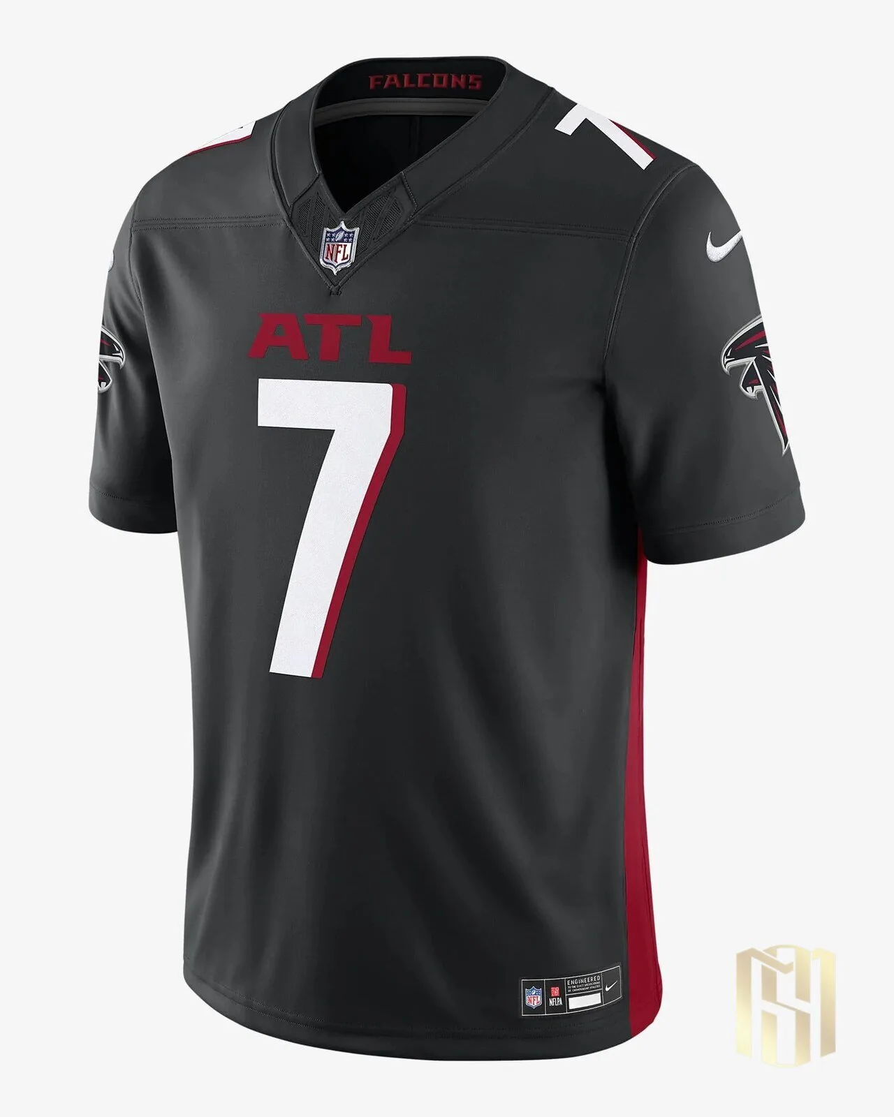 Atlanta Falcons Black Football Jersey Number 7 NFL Team Fan Apparel