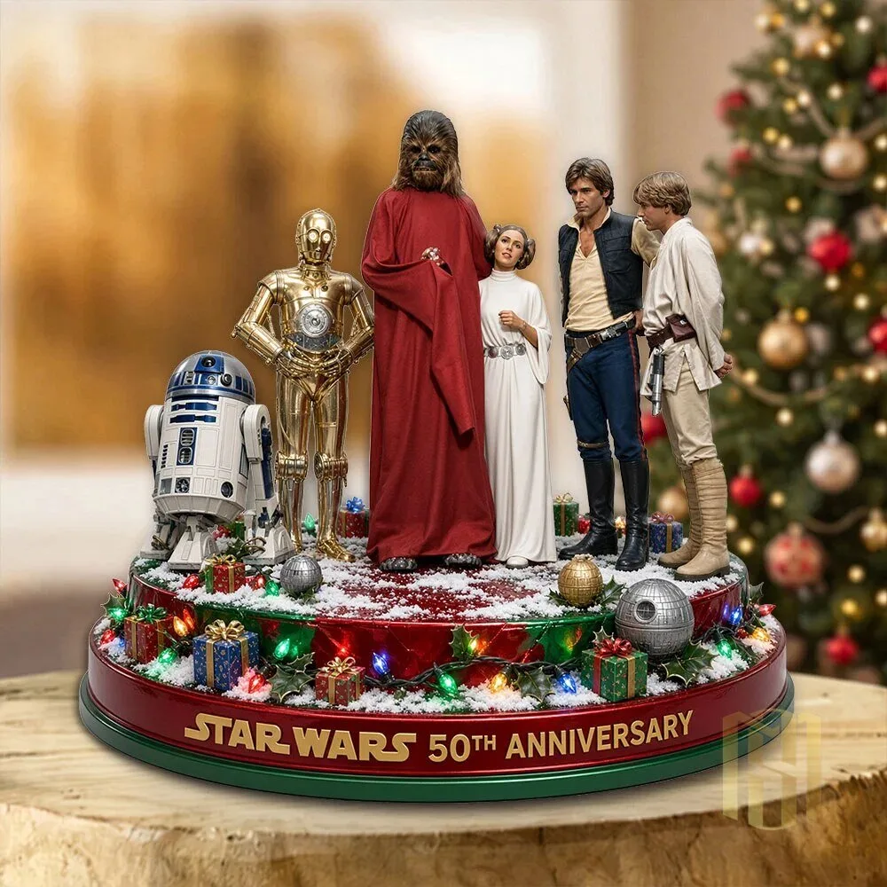 Star Wars 50th Anniversary Christmas Holiday Tabletop Figurine