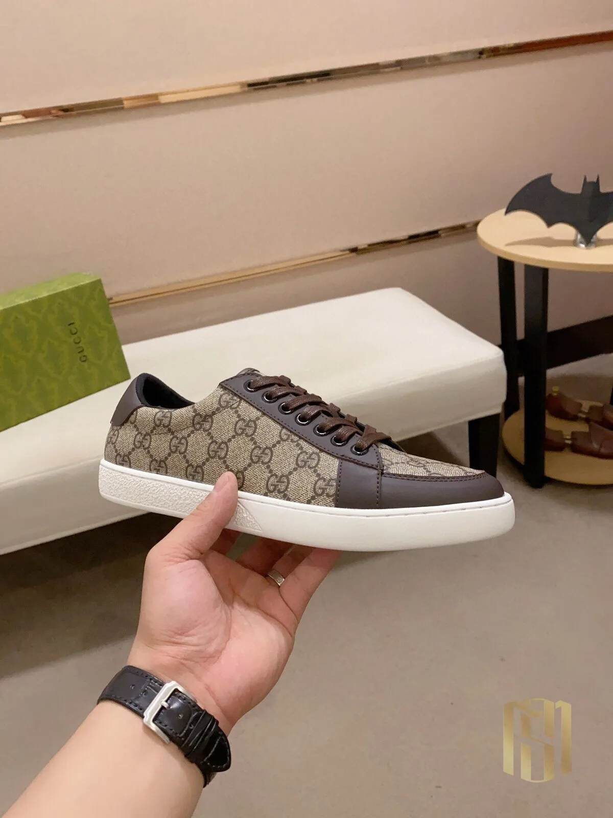 Low Top Sneakers in Monogram Canvas by Gucci