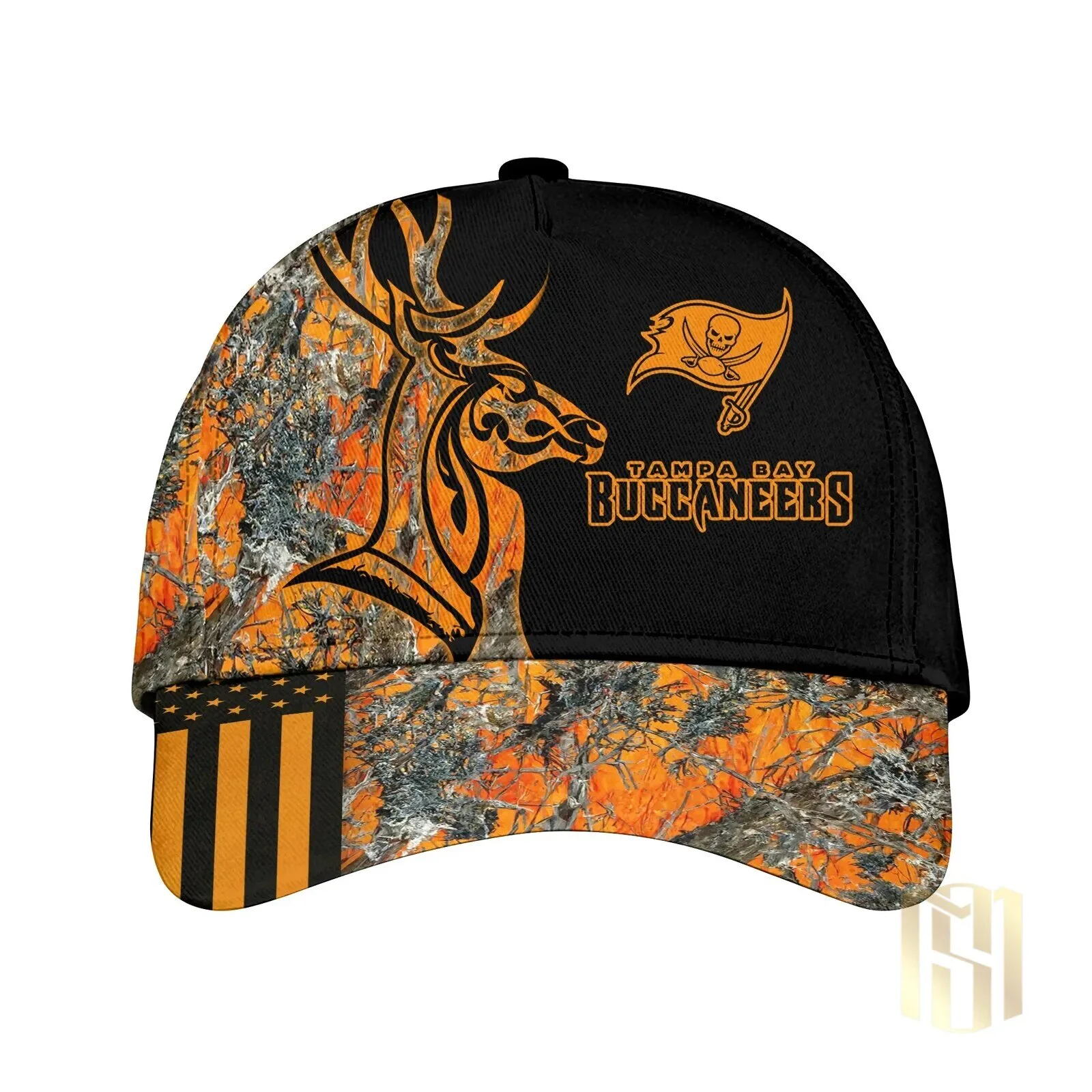 Tampa Bay Buccaneers Deer Hunting Orange Camouflage Baseball Cap Hat