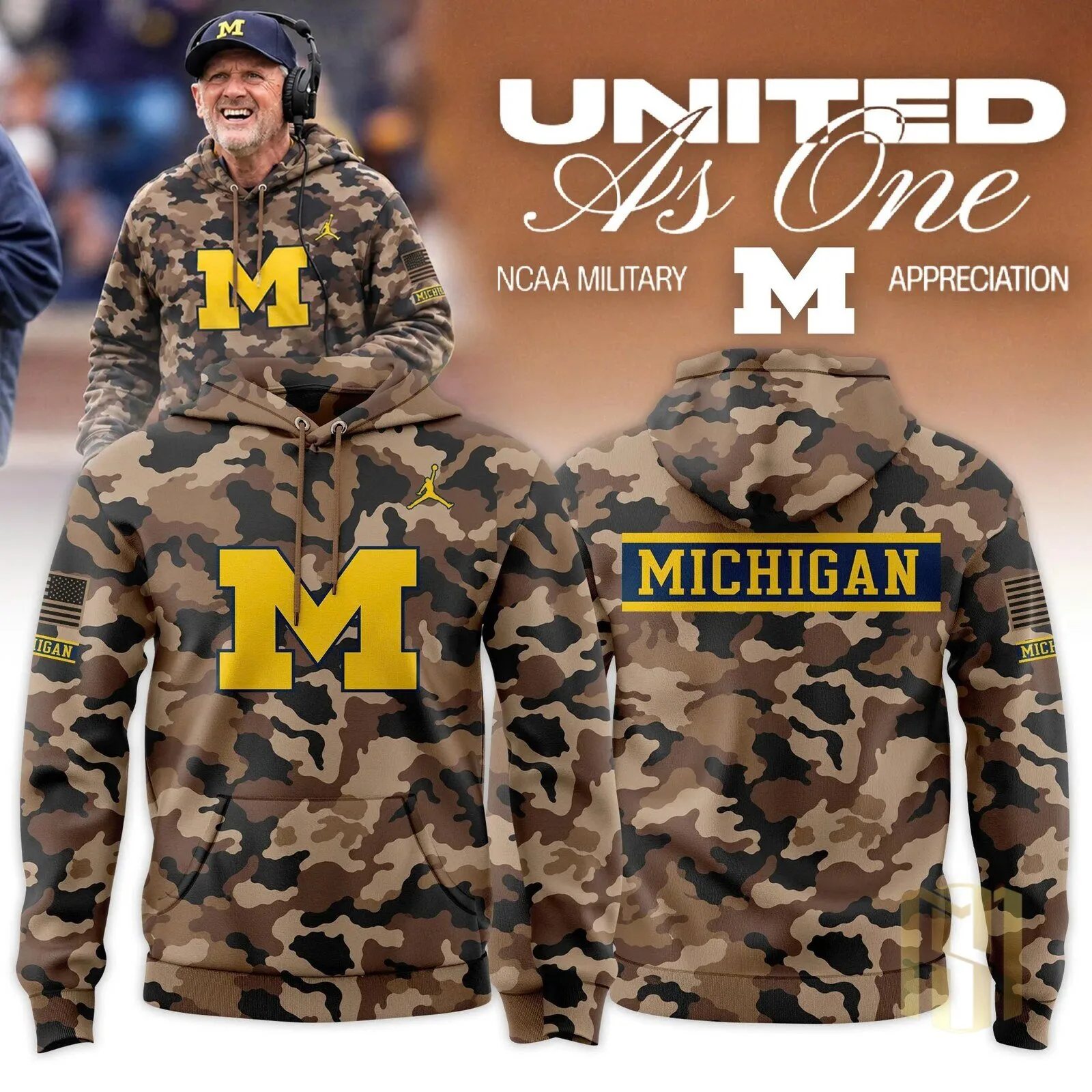 Big Ten Conference United As One Military Appreciation Hoodie 13 Big Ten Conference United As One Military Appreciation Hoodie