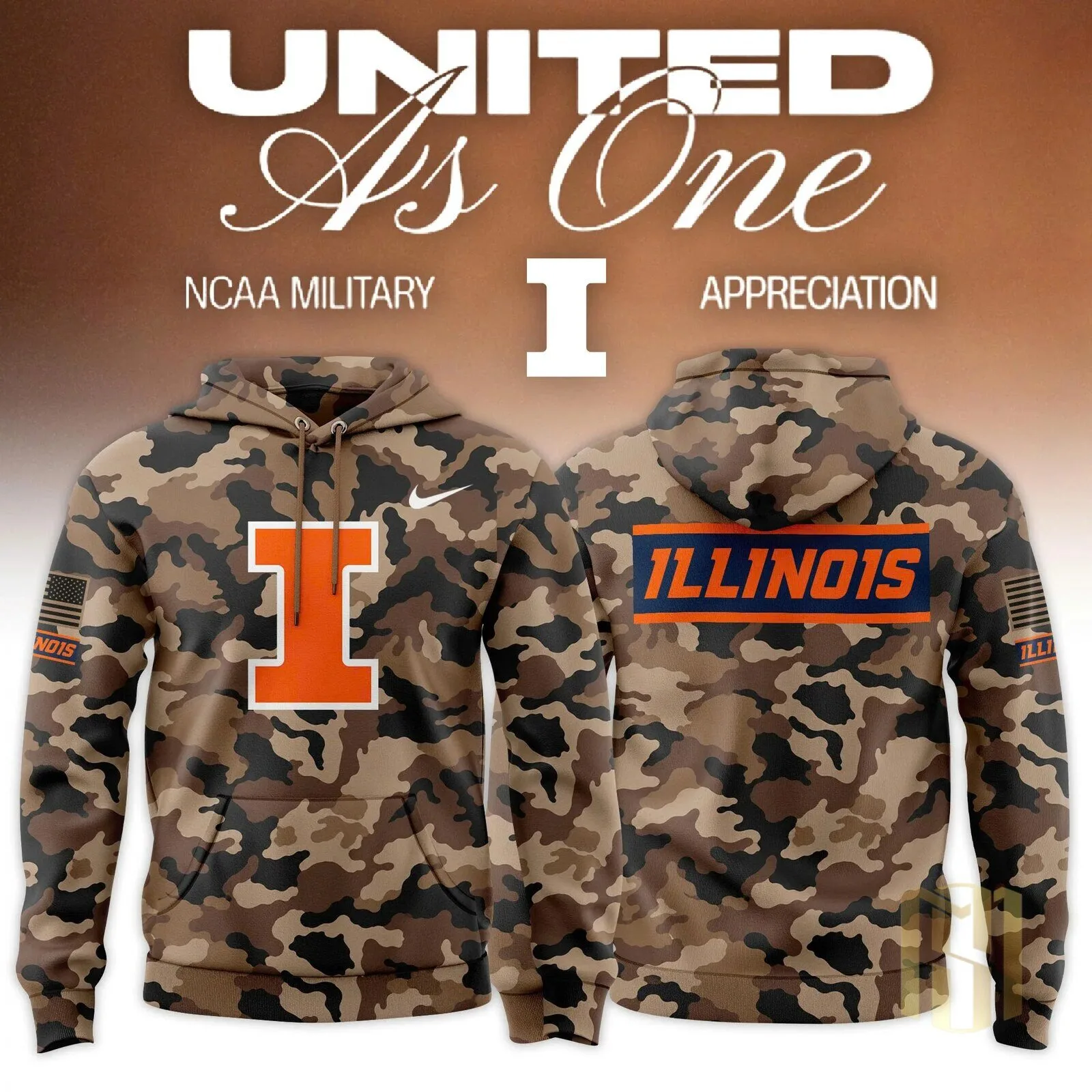 Big Ten Conference United As One Military Appreciation Hoodie 14 Big Ten Conference United As One Military Appreciation Hoodie