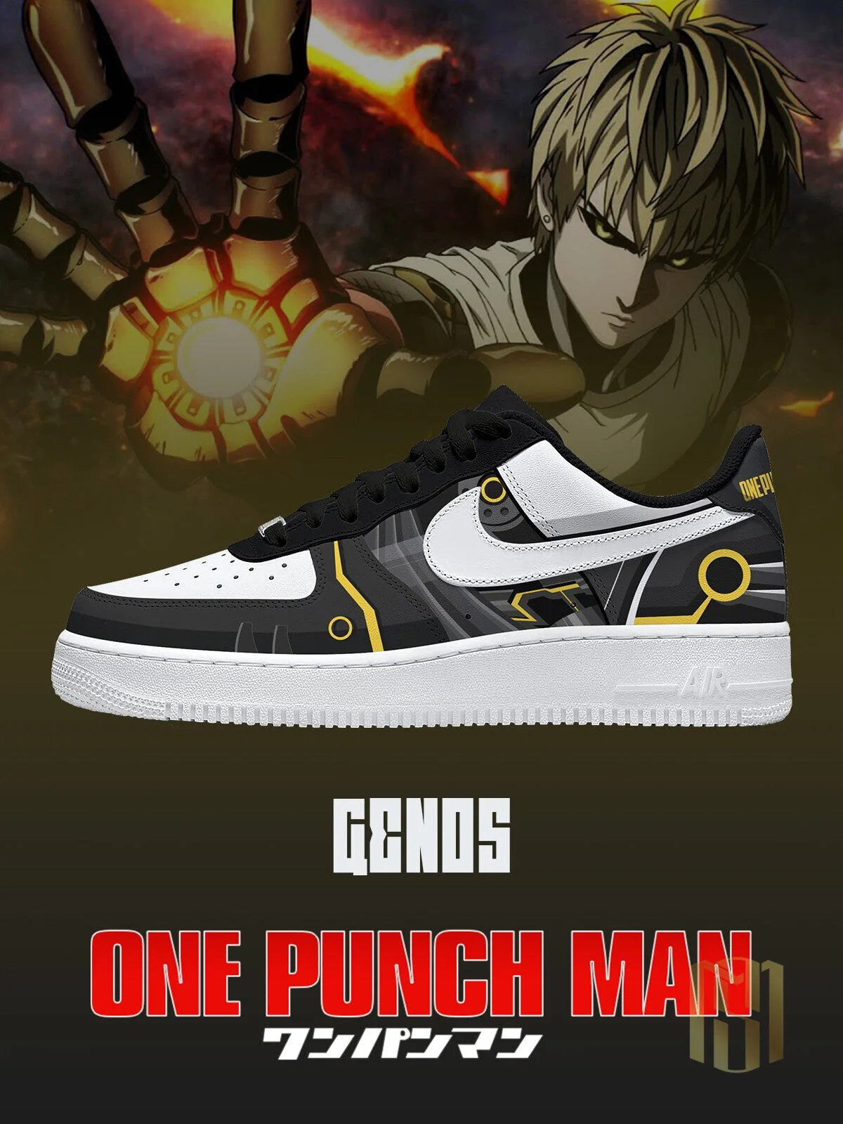 Genos One-Punch Man Anime Custom Sneakers