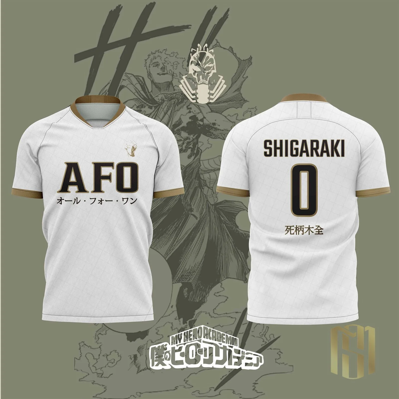 My Hero Academia All For One Shigaraki Tomura Anime Soccer Jersey