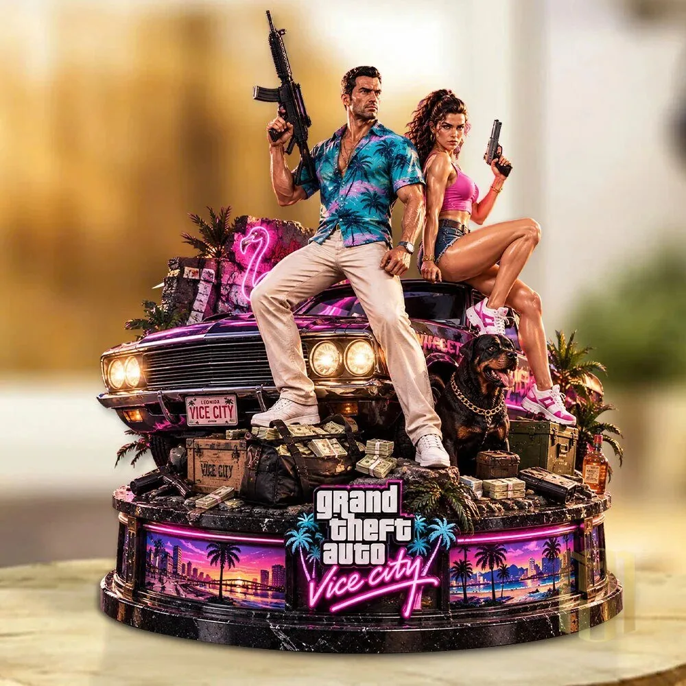 Grand Theft Auto Vice City Video Game Characters Custom Acrylic Plaque