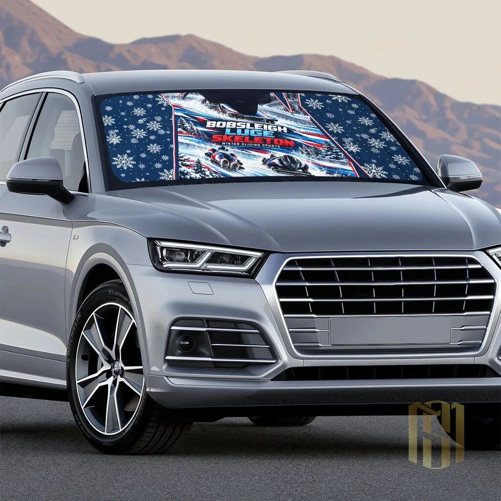 Bobsleigh Luge Skeleton Winter Sliding Sports Car Sunshade 5 Bobsleigh Luge Skeleton Winter Sliding Sports Car Sunshade