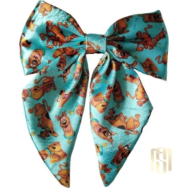 Scooby Doo Cartoon Character All Over Print Hair Bow Accessory