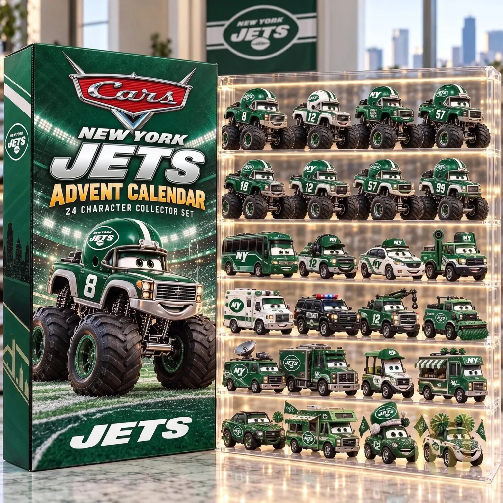 New York Jets Cars Advent Calendar 24 Character Collector Set 2D New York Jets Cars Advent Calendar 24 Character Collector Set 2D