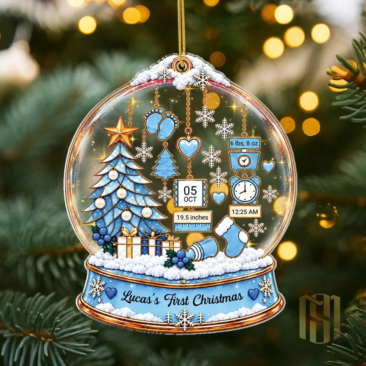 Baby Girl's First Christmas Pink Snow Globe Ornament 7 baby girl s first christmas pink snow globe ornament gallery 1