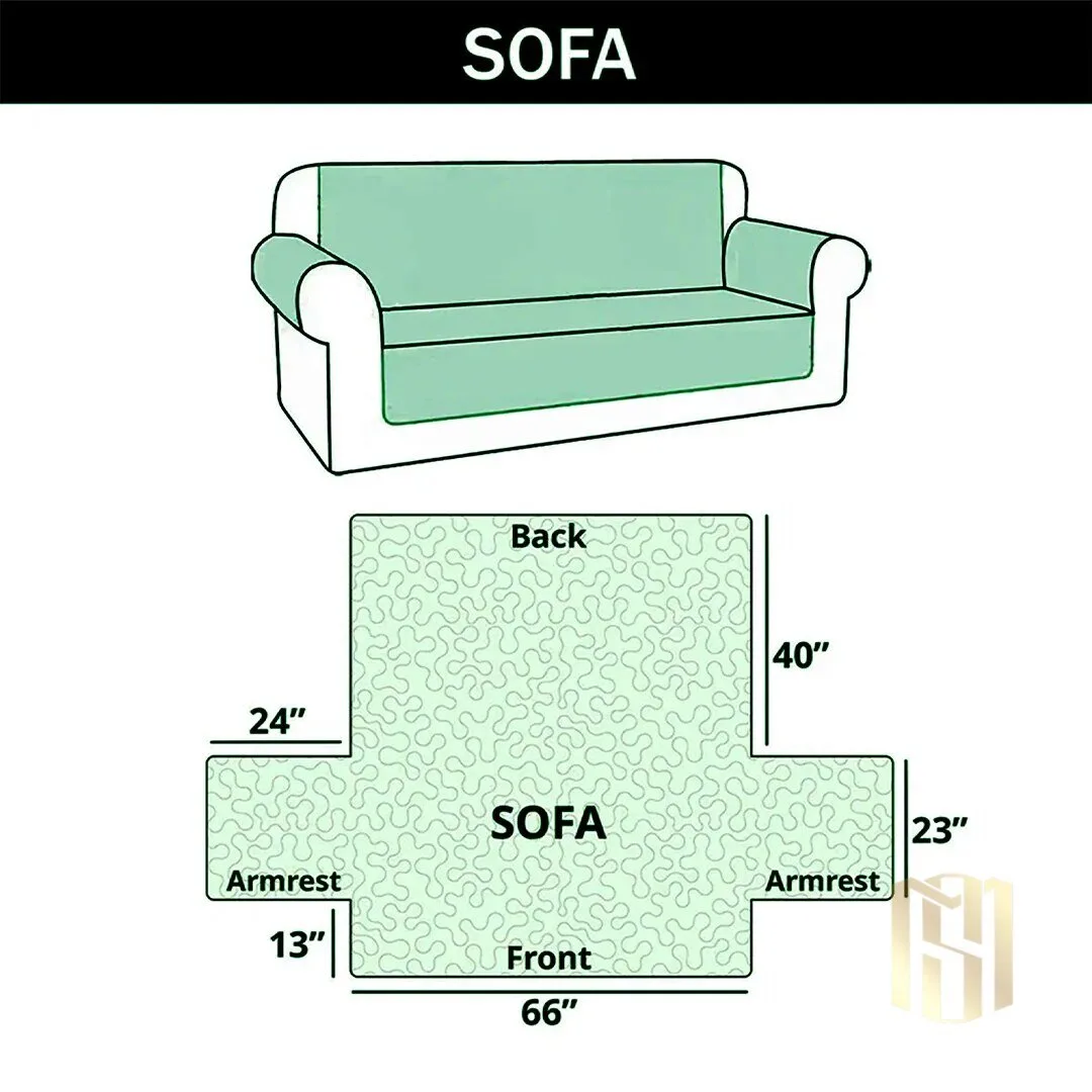 Border Collie Dog Winter Wonderland Quilted Sofa Cover for Recliner Chair 13 Border Collie Dog Winter Wonderland Quilted Sofa Cover for Recliner Chair