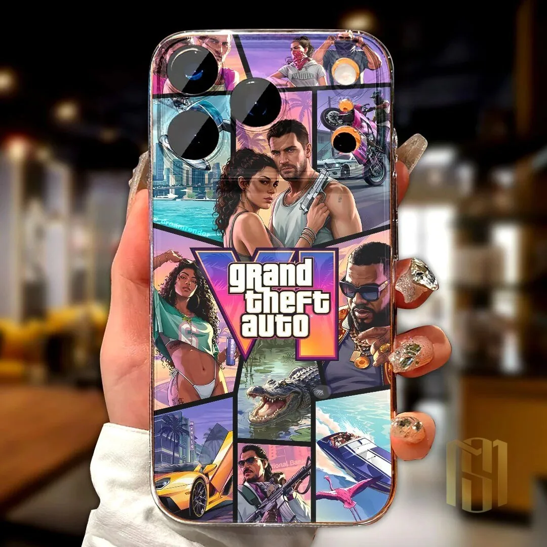 Grand Theft Auto VI Video Game Collage iPhone Phone Case 1 Grand Theft Auto VI Video Game Collage iPhone Phone Case