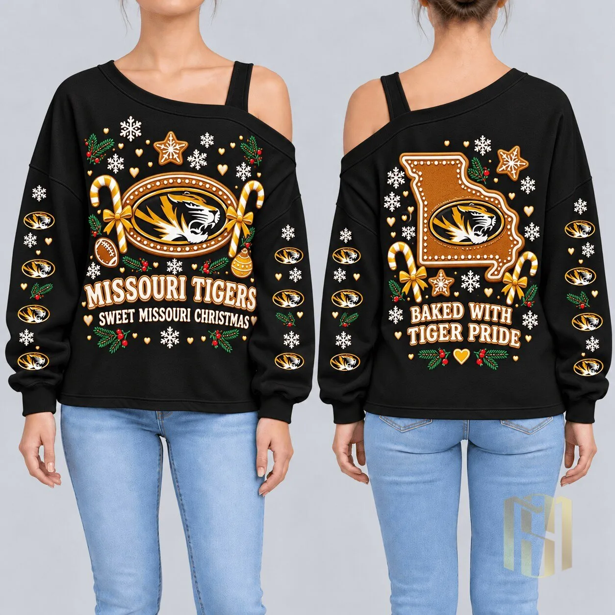 Missouri Tigers Sweet Missouri Christmas Gingerbread Sweatshirt