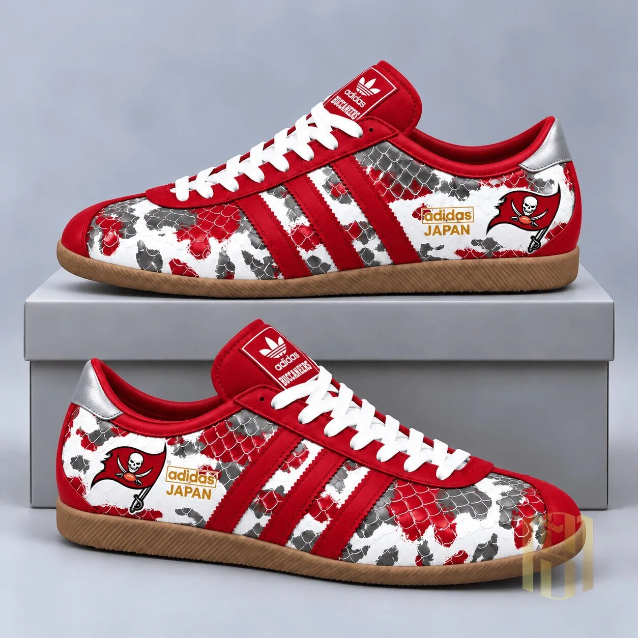 Tampa Bay Buccaneers Japan Edition Abstract Floral Print Sneakers